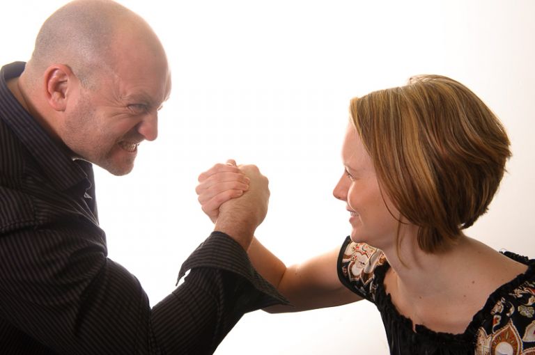 Dorset Commercial Headshot Photography posed arm wrestling