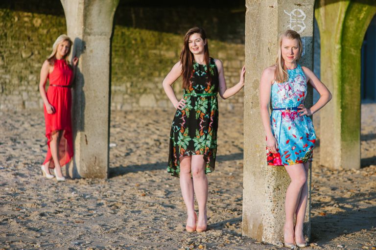Dorset Portrait Photographer Bournemouth beach Louise's friends 3