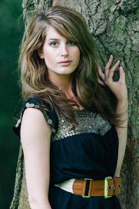 Dorset Model Portrait Photographer - Model by tree