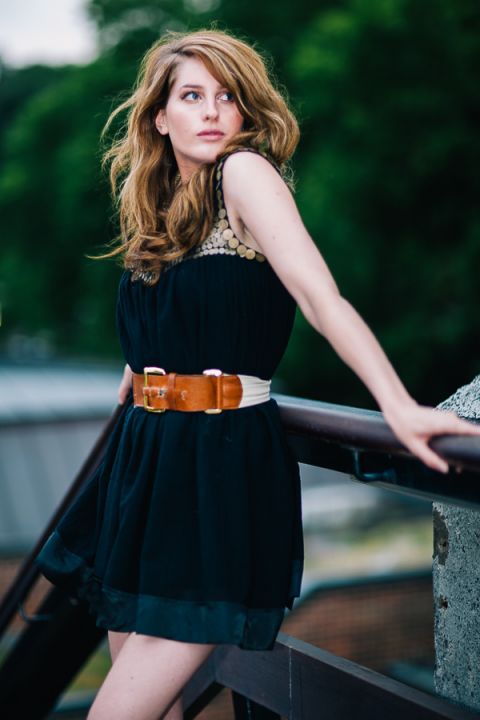 Dorset Model Portrait Photographer - Model on balcony