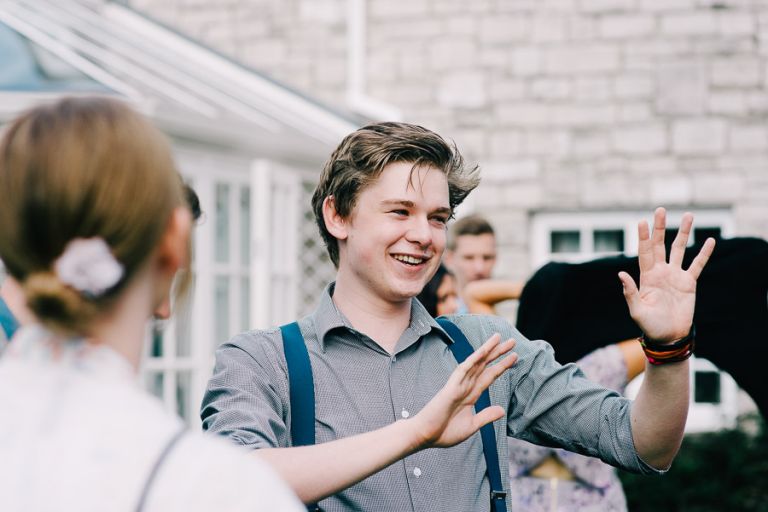 Lifestyle Photography Dorset son talking