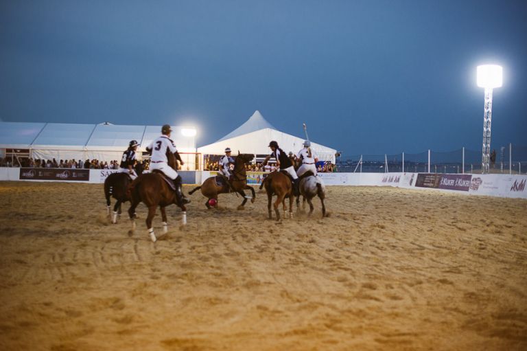 sandbanks beach polo horse action 3
