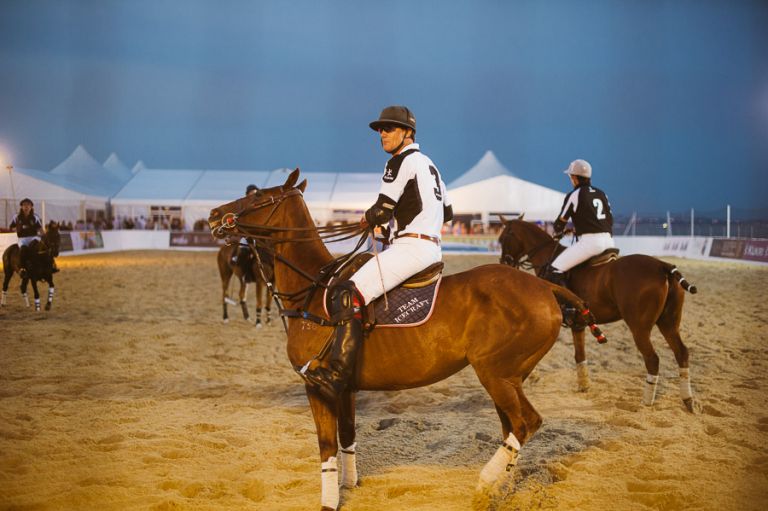sandbanks beach polo horse action 7