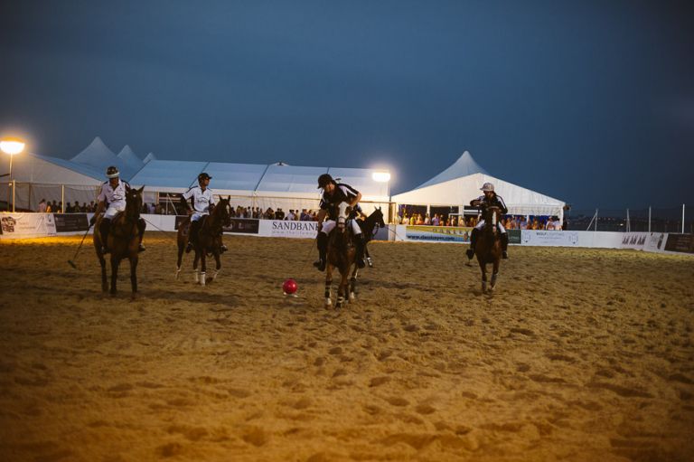 sandbanks beach polo horse action 8
