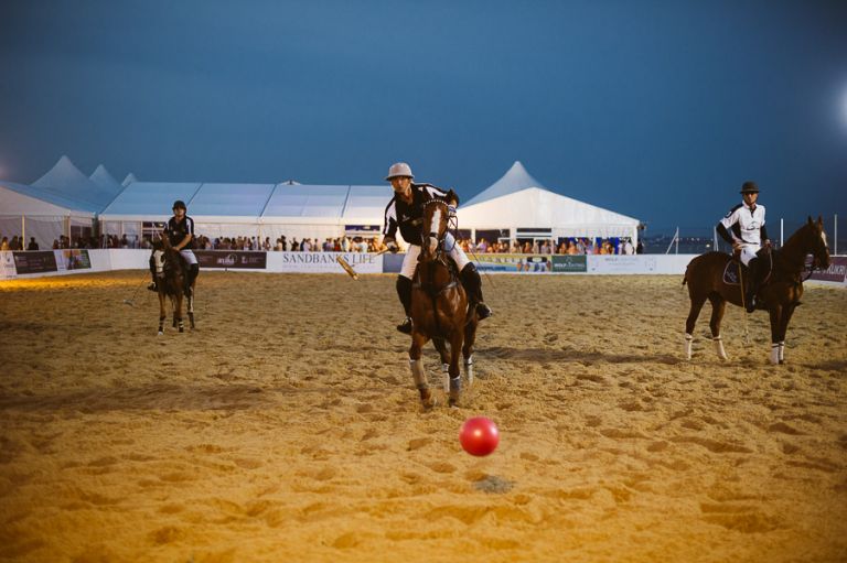 sandbanks beach polo horse action 9