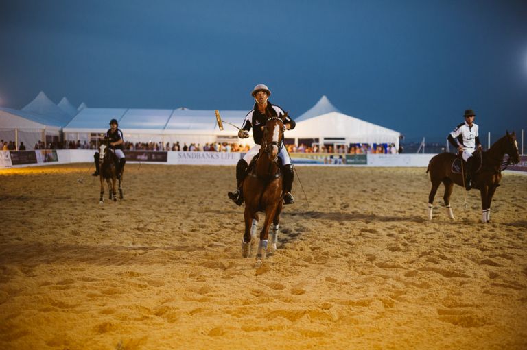 sandbanks beach polo horse action 10